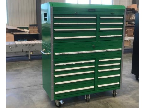 Metal Garage Cabinet on Wheels
