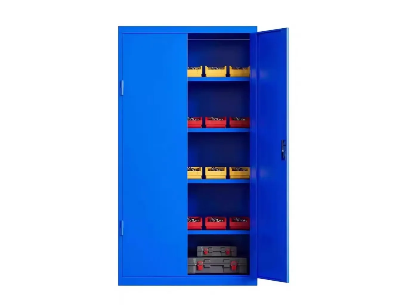 Multifunctional double door tall cabinet